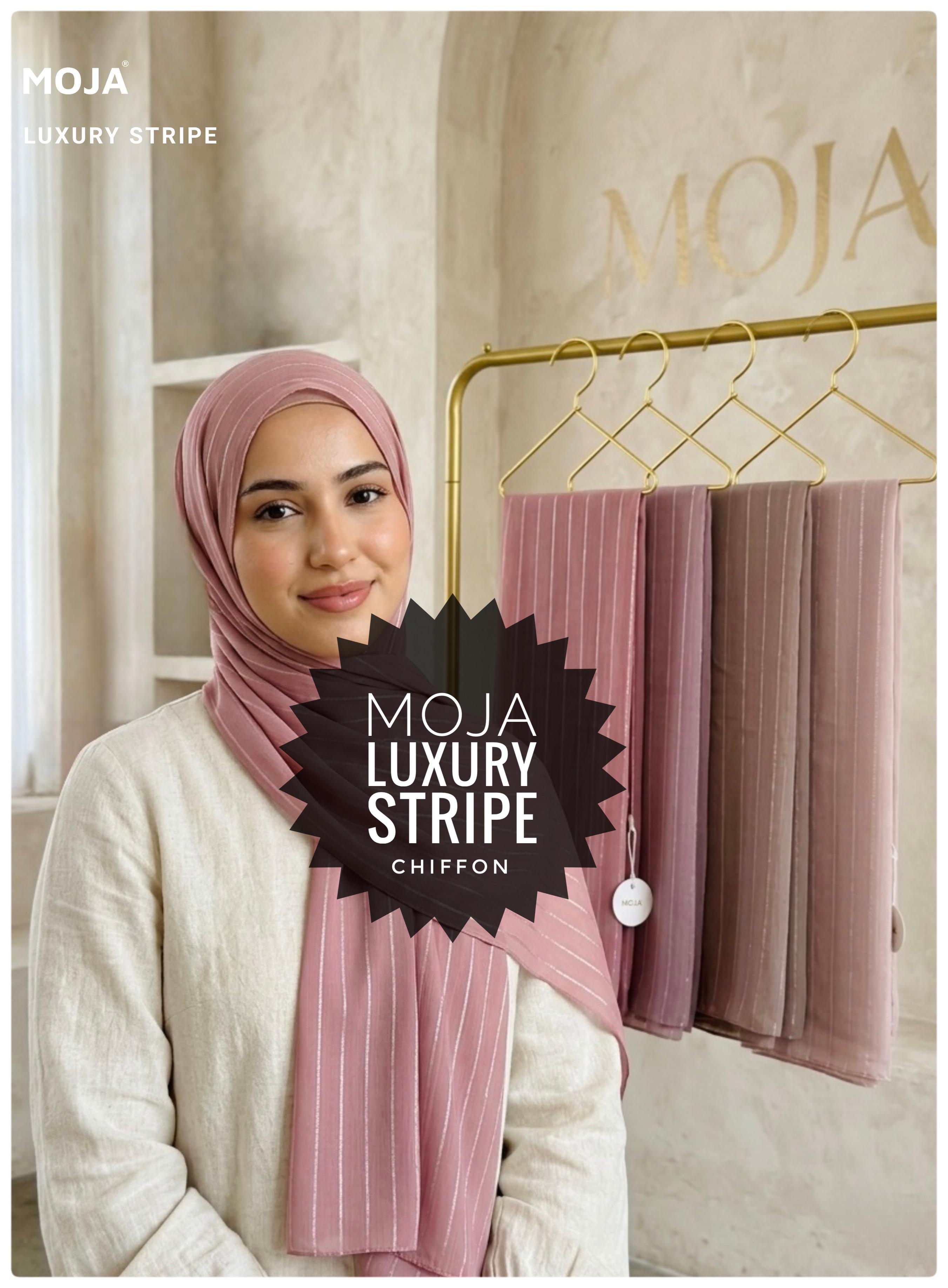 MOJA LUXARY STRIPE CHIFFON
